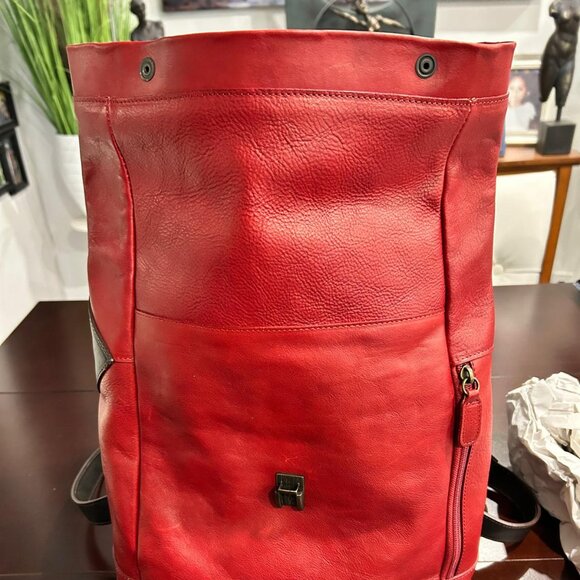 Genuine Italian Leather Mini Backpack - Unisex - Picture 12 of 13